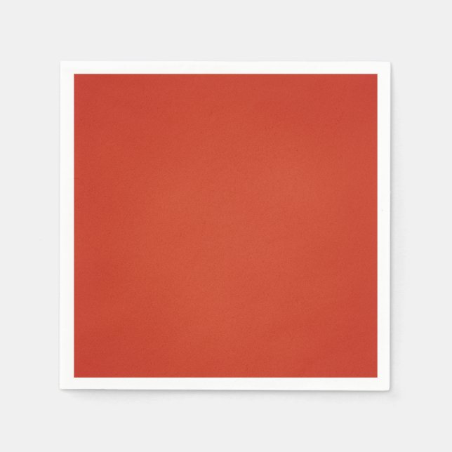 Modern Warm Red Grainy Texture Napkin (Front)