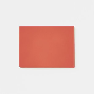 Modern Warm Red Grainy Texture Post-it Notes