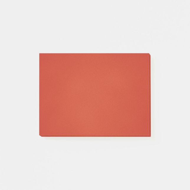 Modern Warm Red Grainy Texture Post-it Notes (Front)