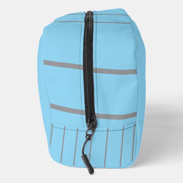 Modern WashedBlue Travel ToiletryBag Dopp Kit (Right)