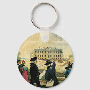 Modern Washington Key Ring