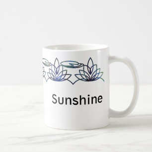 Modern Water Lilies Personalised Mug
