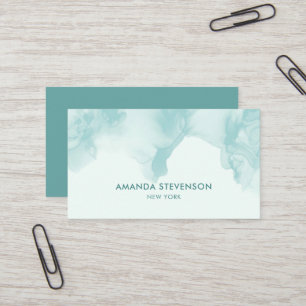 Modern watercolor abstract business card