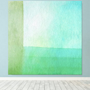 Modern Watercolor Abstract Lines Canvas Print