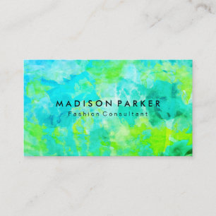 Modern Watercolor Background Business Card