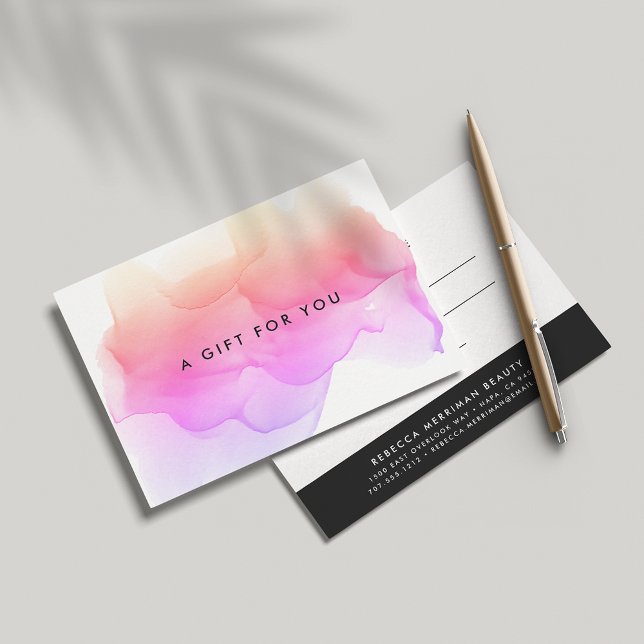 Modern Watercolor Blot | Gift Certificate (Creator Uploaded)