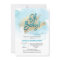 Modern Watercolor Blue Gold Oh Baby Shower