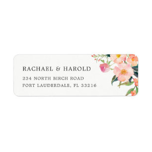 Modern Watercolor Botanical Garden Floral