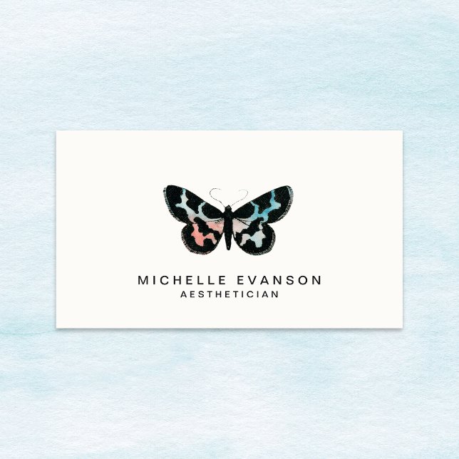 Modern Watercolor Butterfly Elegant Logo Business Card (Creator Uploaded)