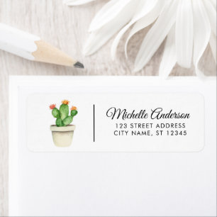 Modern Watercolor Cactus Cacti Desert Succulent 