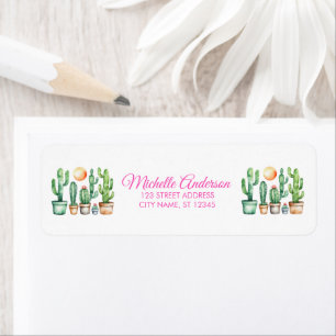 Modern Watercolor Cactus Cacti Desert Succulent