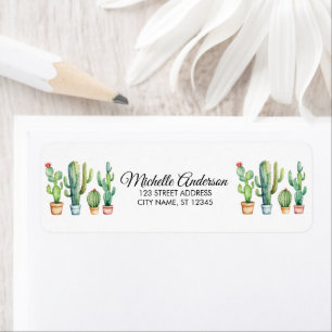 Modern Watercolor Cactus Cacti Desert Succulent