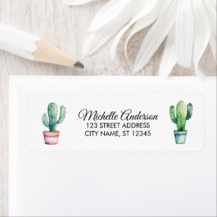 Modern Watercolor Cactus Cacti Desert Succulent