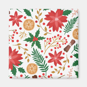 Modern Watercolor Christmas Green Pine Tree      Magnet