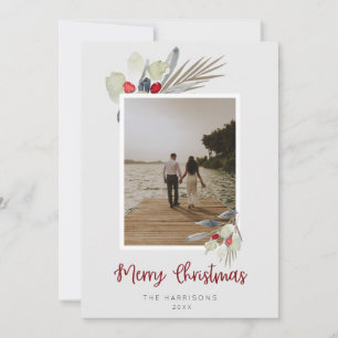 Modern Watercolor Christmas Holiday Card