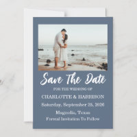 Modern Watercolor Coastal Seascape Wedding
