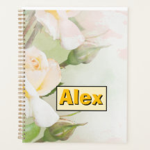 Modern Watercolor colourful Flowers & personalise