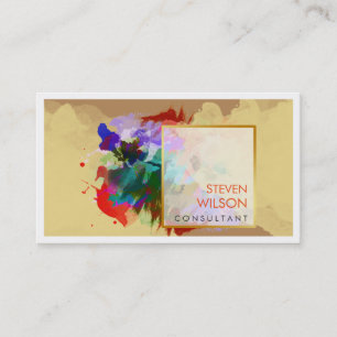 Modern Watercolor Elegant Artist Professional Business Card