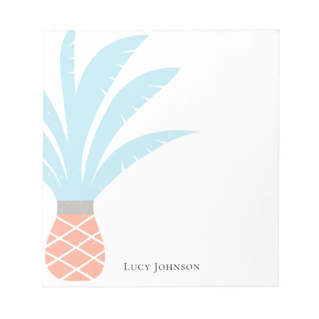 Modern Watercolor Elegant Stylish Tropical  Notepad (Front)