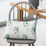 Modern Watercolor Eucalyptus Green Pattern Decorative Cushion<br><div class="desc">Modern Watercolor Eucalyptus Green Pattern</div>