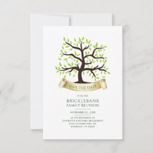 Modern Watercolor Family Reunion Save The Date