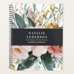 Modern watercolor floral and foliage elegant planner<br><div class="desc">Modern watercolor floral and foliage chic elegant design. On trend floral and foliage design. Part of a modern collection.</div>