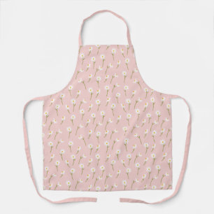 Modern Watercolor Floral Botanical Flowers  Apron