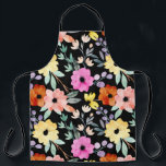 Modern Watercolor Floral Botanical Flowers Throw P Apron<br><div class="desc">Modern Watercolor Floral Botanical Flowers</div>