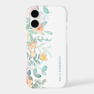 Modern Watercolor Floral Girly Tropical Decal