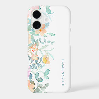 Modern Watercolor Floral Girly Tropical Decal