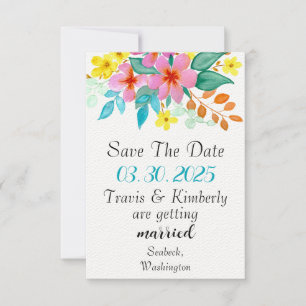 Modern Watercolor Florals in Bright Colours