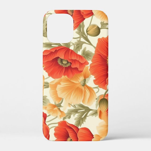 Modern Watercolor Flowers Case-Mate iPhone Case (Back)