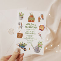 Modern Watercolor Garden Party Baby Shower