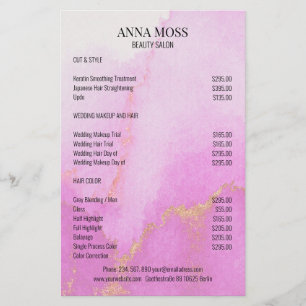 Modern Watercolor Gold Glitter  Flyer