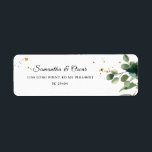 Modern Watercolor Greenery Frame & Gold Dots<br><div class="desc">Modern Watercolor Greenery Frame & Gold Dots</div>