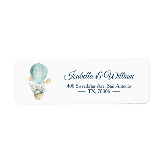 Modern Watercolor Happy Easter Balloon Bunny Boho (Front)