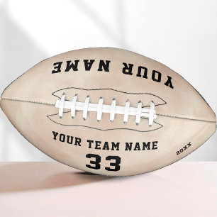 Modern Watercolor Name Number Team  American Football