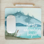 Modern Watercolor Nature Let's The Adventure Begin Mouse Mat<br><div class="desc">Modern Watercolor Nature Let's The Adventure Begin</div>