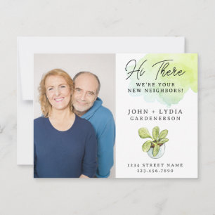 Modern Watercolor New Neighbour Postcard