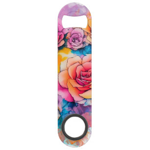 Modern Watercolor Paint Daubs Bouquet