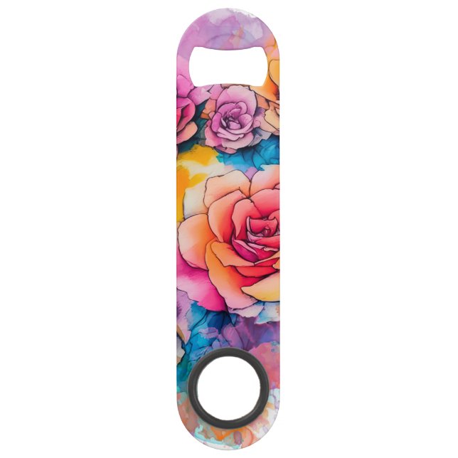 Modern Watercolor Paint Daubs Bouquet (Front)