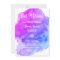 Modern Watercolor Purple Blue Star BAT MITZVAH