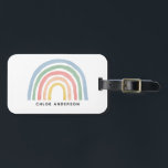 Modern watercolor rainbow cute colourful luggage tag<br><div class="desc">Modern watercolor design,  perfect for any business</div>