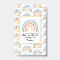 Modern watercolor rainbow teacher thank you gift