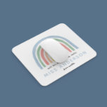 Modern watercolor rainbow teacher thank you gift mouse mat<br><div class="desc">Modern watercolor rainbow teacher thank you gift. You're my hero teacher. Not all heroes wear capes. Beatiful thoughtful gift.</div>