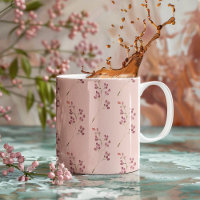 Modern Watercolor Red Flower Pattern