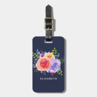 Modern Watercolor Roses Floral Bouquet