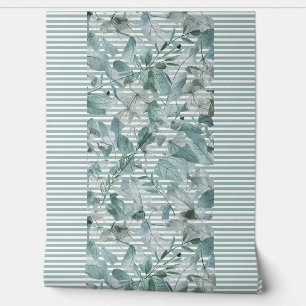 Modern  watercolor  sage green eucalyptus leaves2 wallpaper