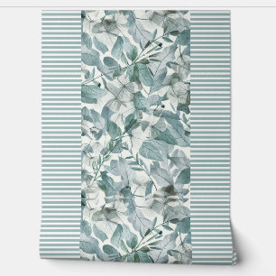 Modern  watercolor  sage green eucalyptus leaves   wallpaper