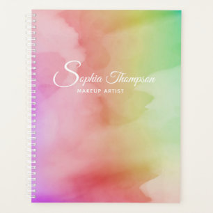 Modern Watercolor Script Rainbow Pastel - Planner